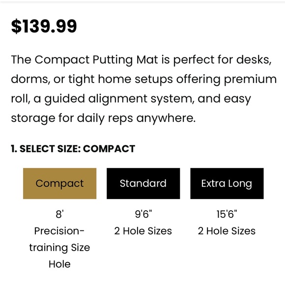 Perfect Practice Compact Putting Mat - Picture 6 of 7